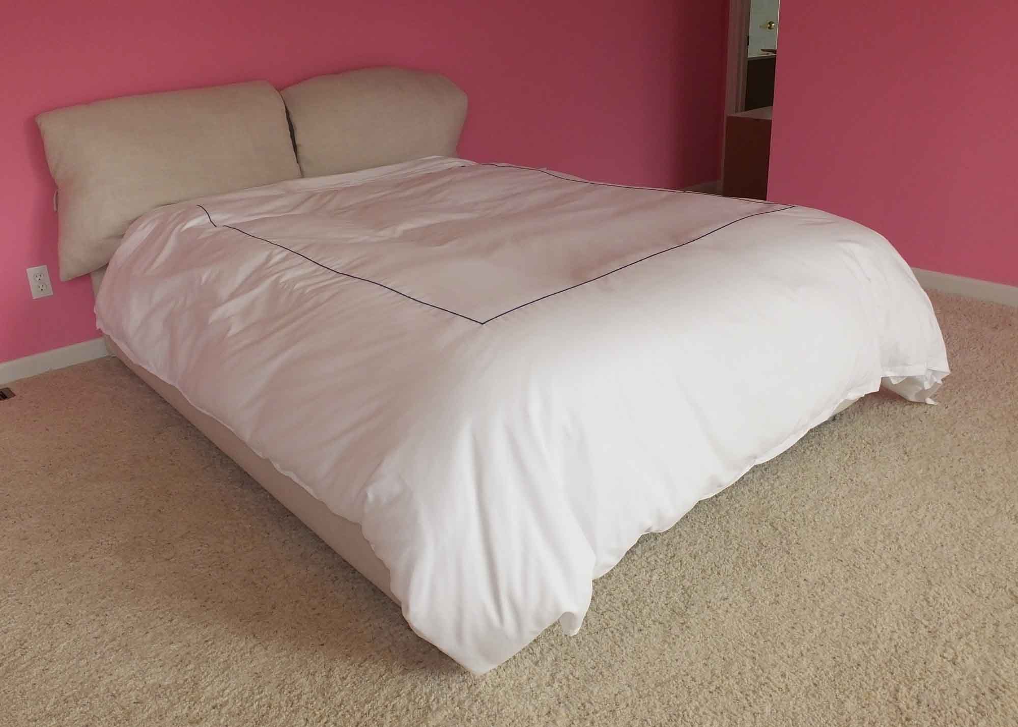 Flou Platform Queen Size Bed "Nathalie"