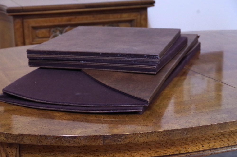 Unique Furniture Makers Pecan Dining Room Table and Chairs