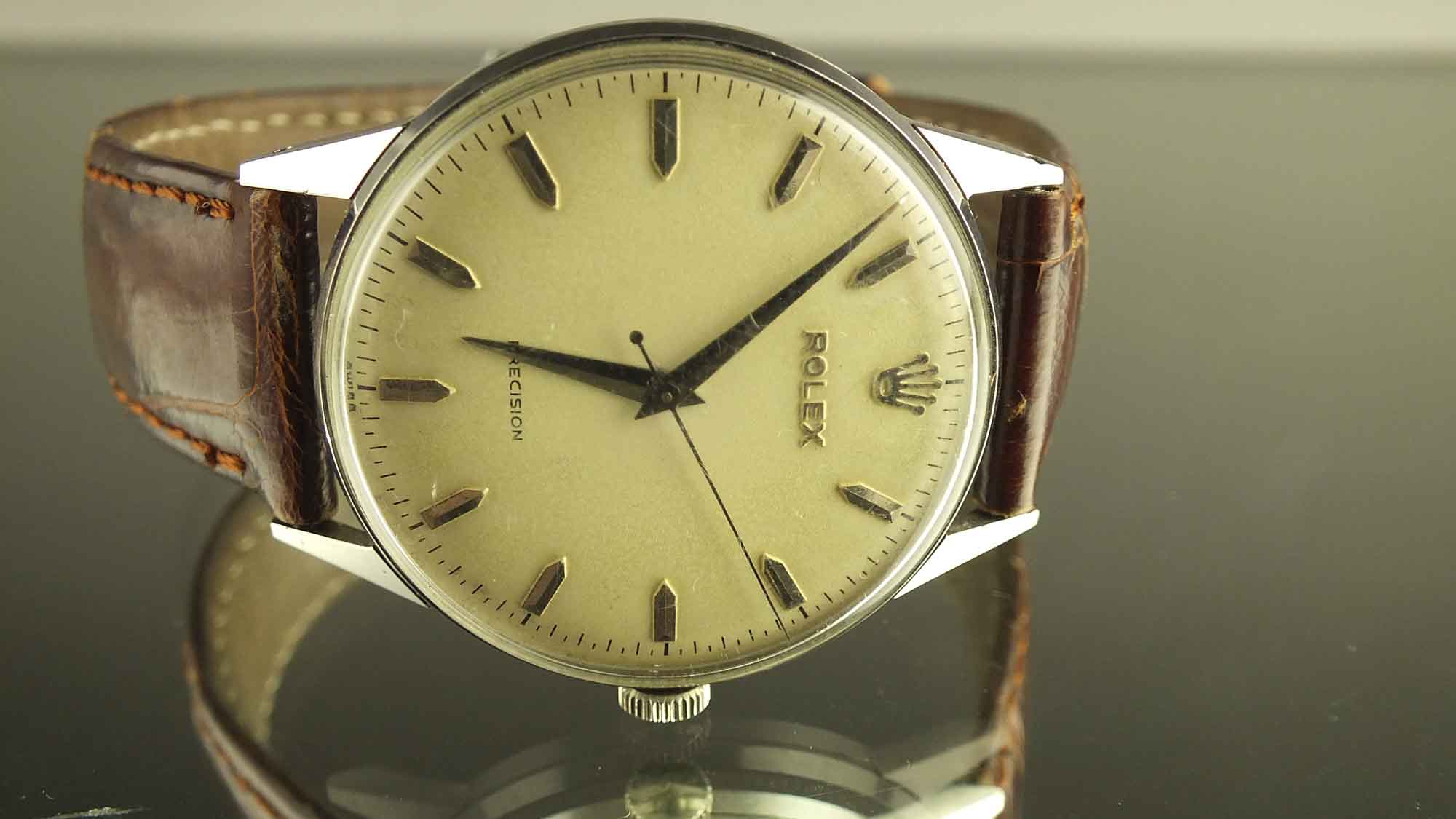 Vintage Rolex "Precision"  Watch with Alligator Band