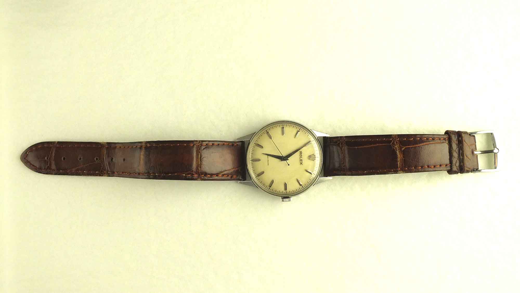 Vintage Rolex "Precision"  Watch with Alligator Band