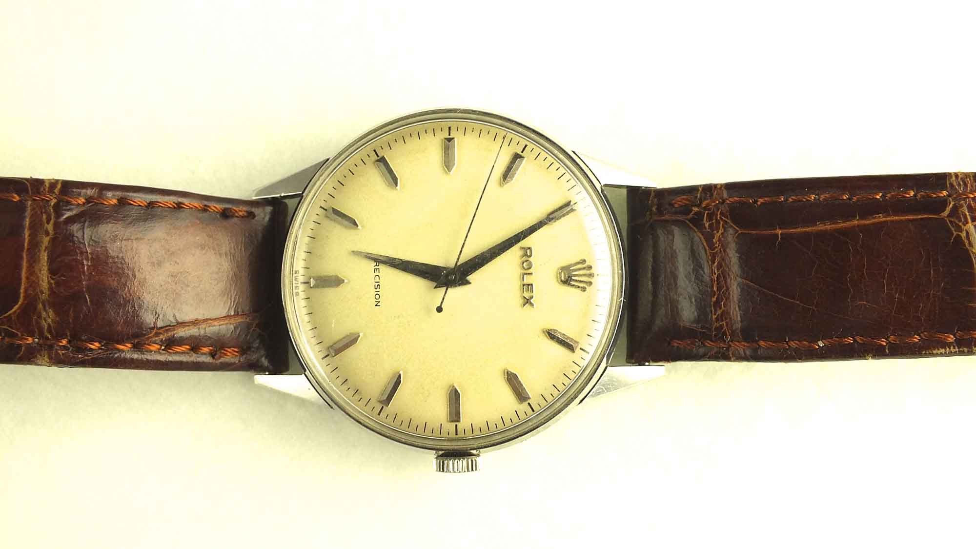 Vintage Rolex "Precision"  Watch with Alligator Band