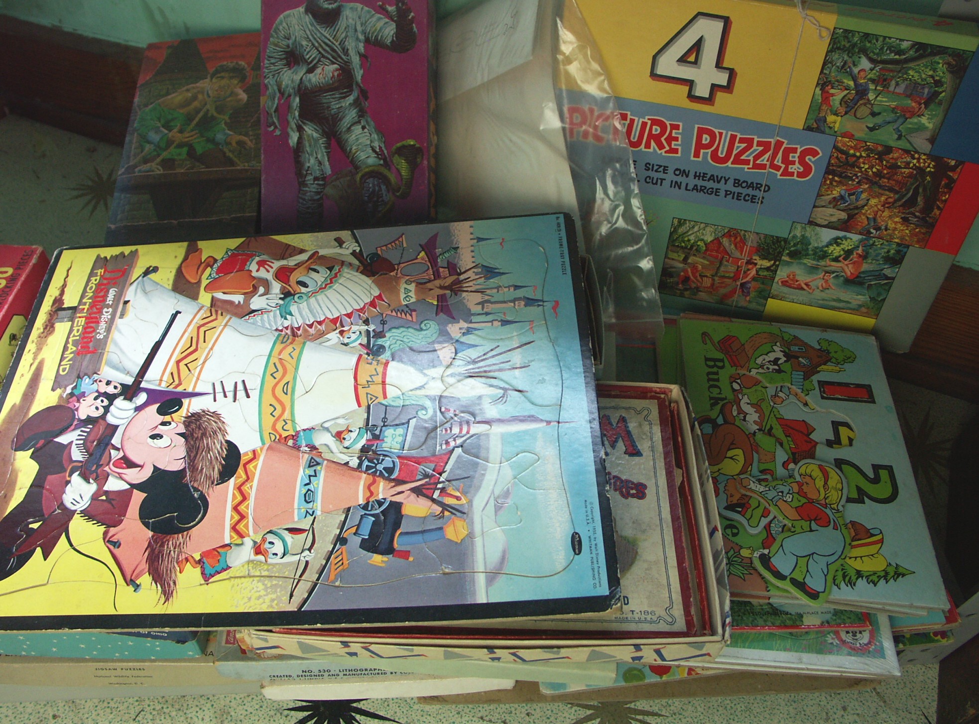 Three Shelf Lot of Comic Books and Collectible Ephemera