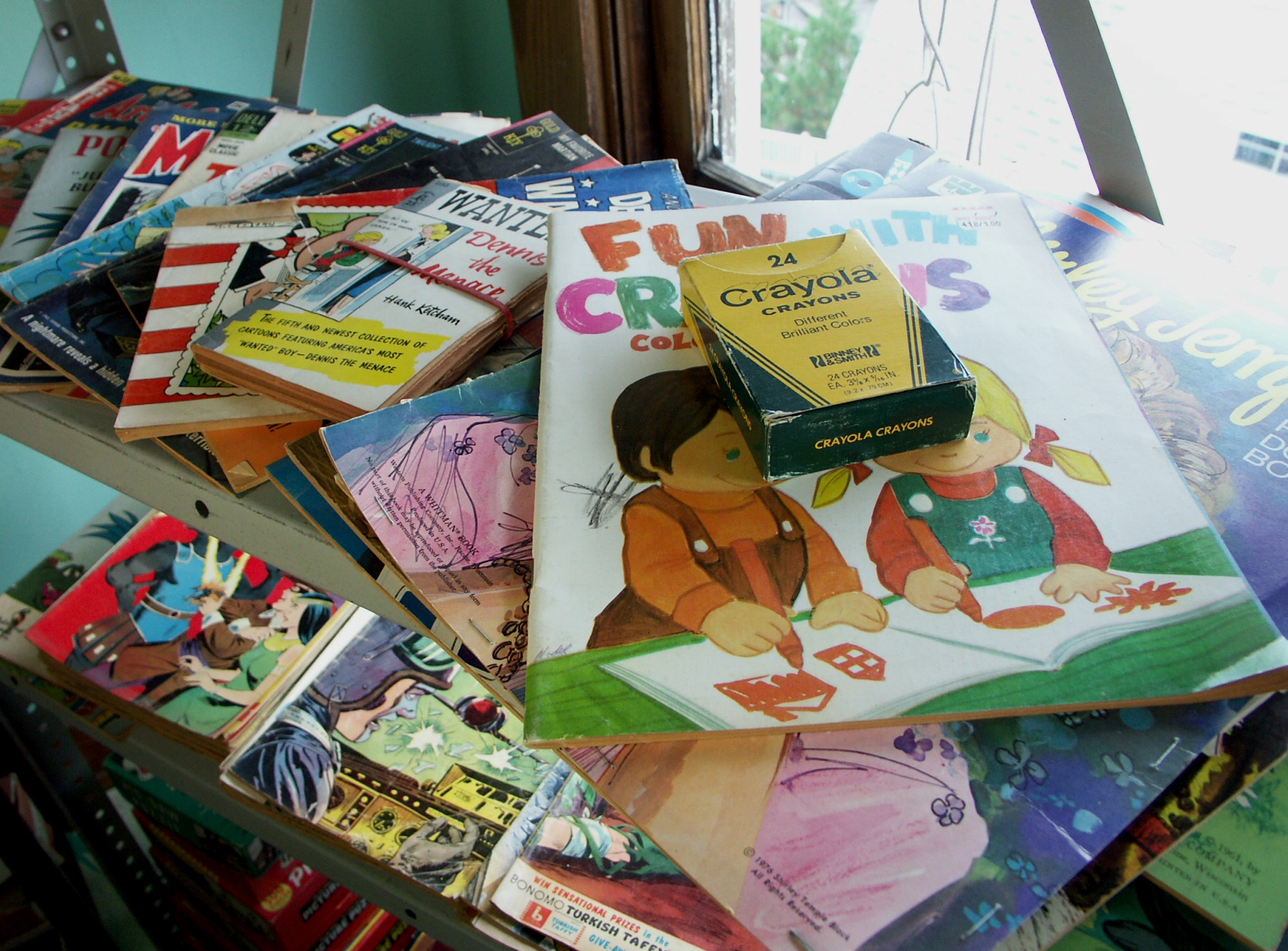 Three Shelf Lot of Comic Books and Collectible Ephemera