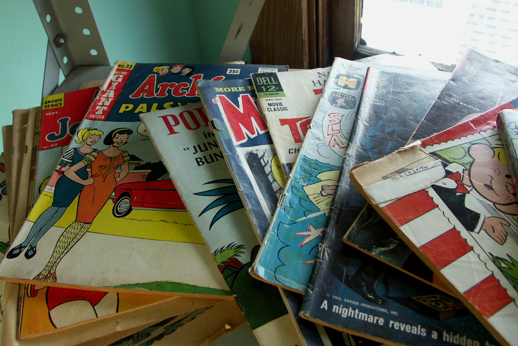 Three Shelf Lot of Comic Books and Collectible Ephemera