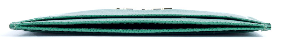 Green Prada Saffiano Card Holder