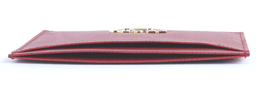 Red Prada Saffiano Card Holder