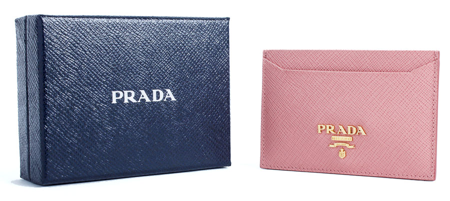 Pink Prada Saffiano Card Holder
