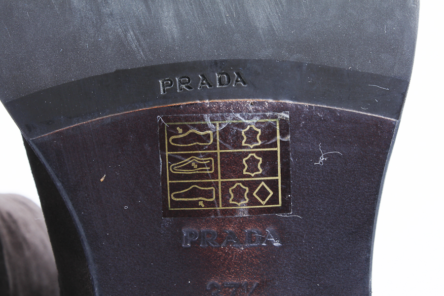 Brown Suede Prada Boots