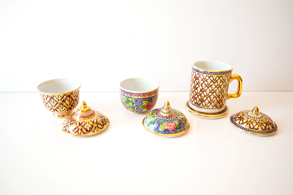 Offering of Hand-Painted Bejarong Porcelain from Thailand