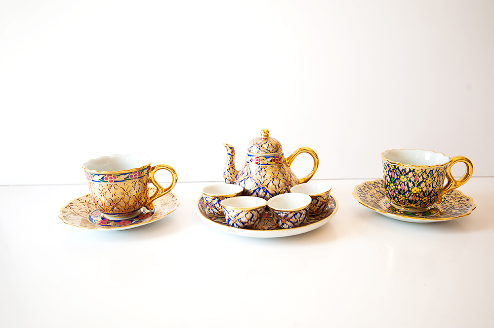 Offering of Hand-Painted Bejarong Porcelain from Thailand