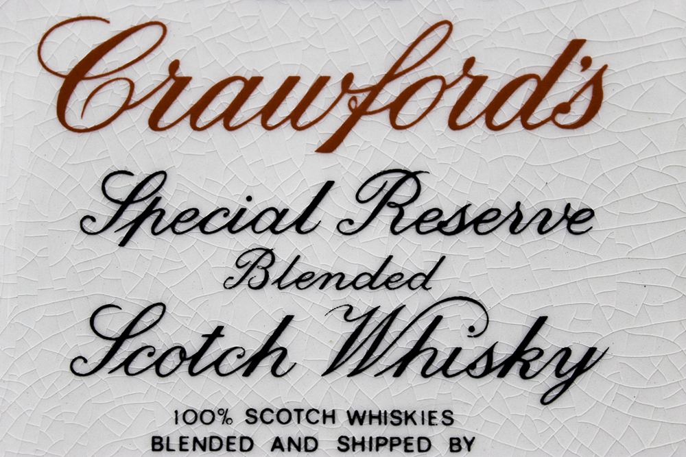 Crawford's Whiskey English Wade Porcelain Pitcher