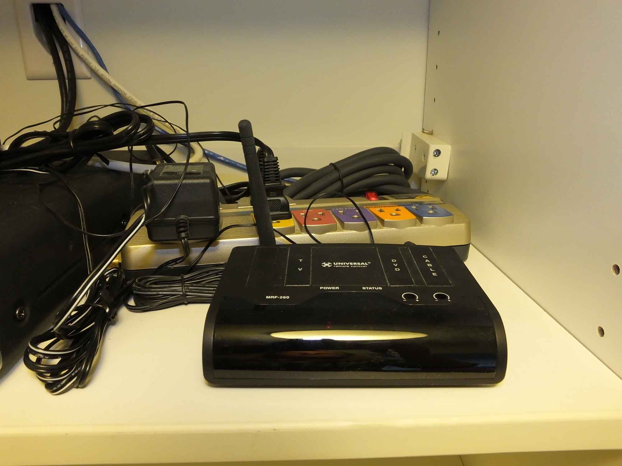 Toshiba Television, Universal Remote, Phillips Blue Ray Player