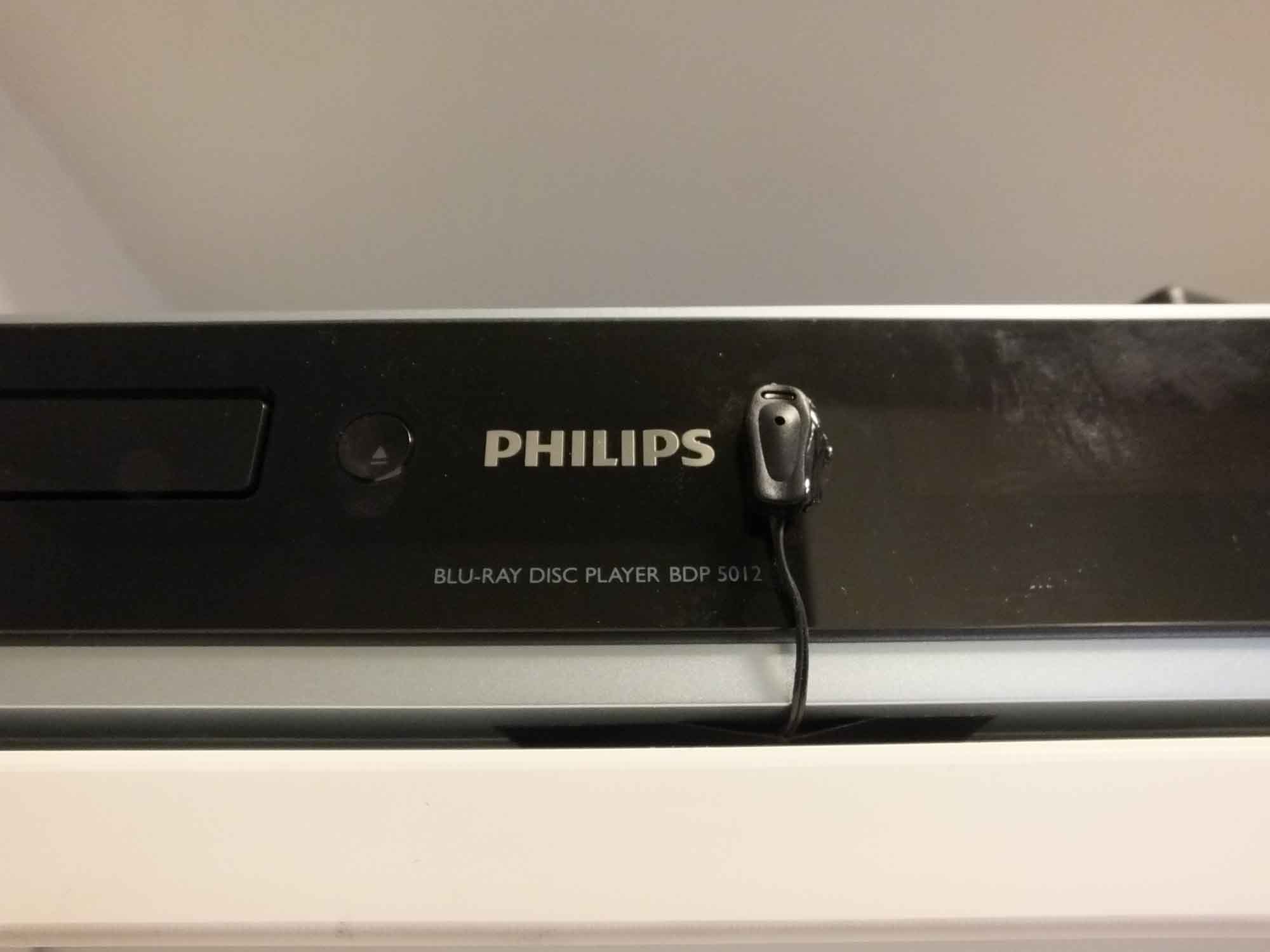 Toshiba Television, Universal Remote, Phillips Blue Ray Player