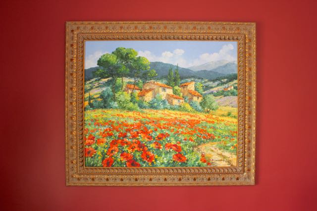 "Mas Aux Cognelicots" Oil on Canvas by Roger Bolzonello