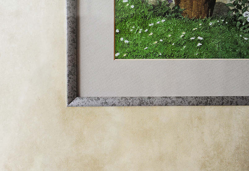 Framed Color Lithograph by Nancy B. Roberts