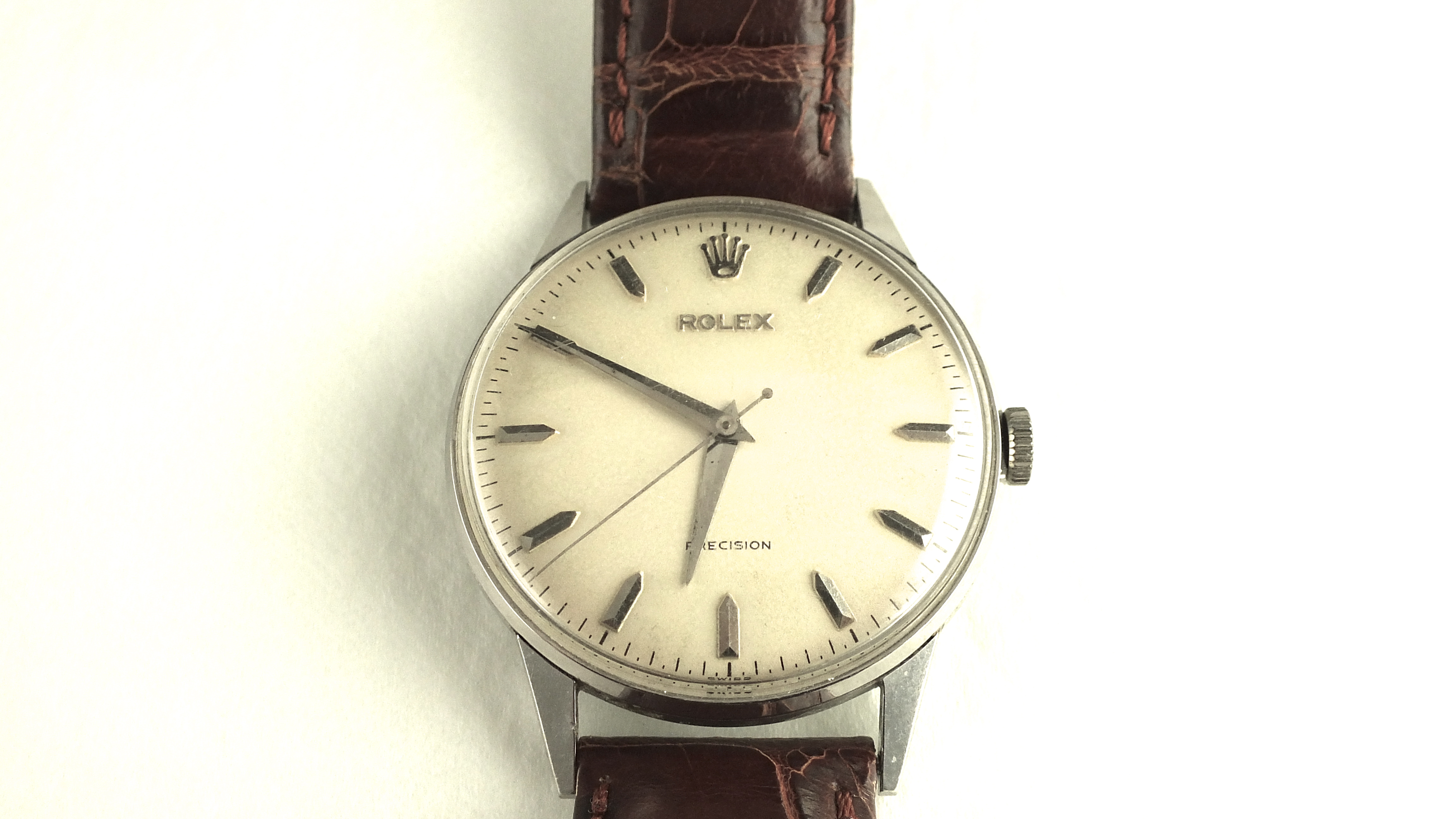 Vintage Rolex "Precision"  Watch with Alligator Band