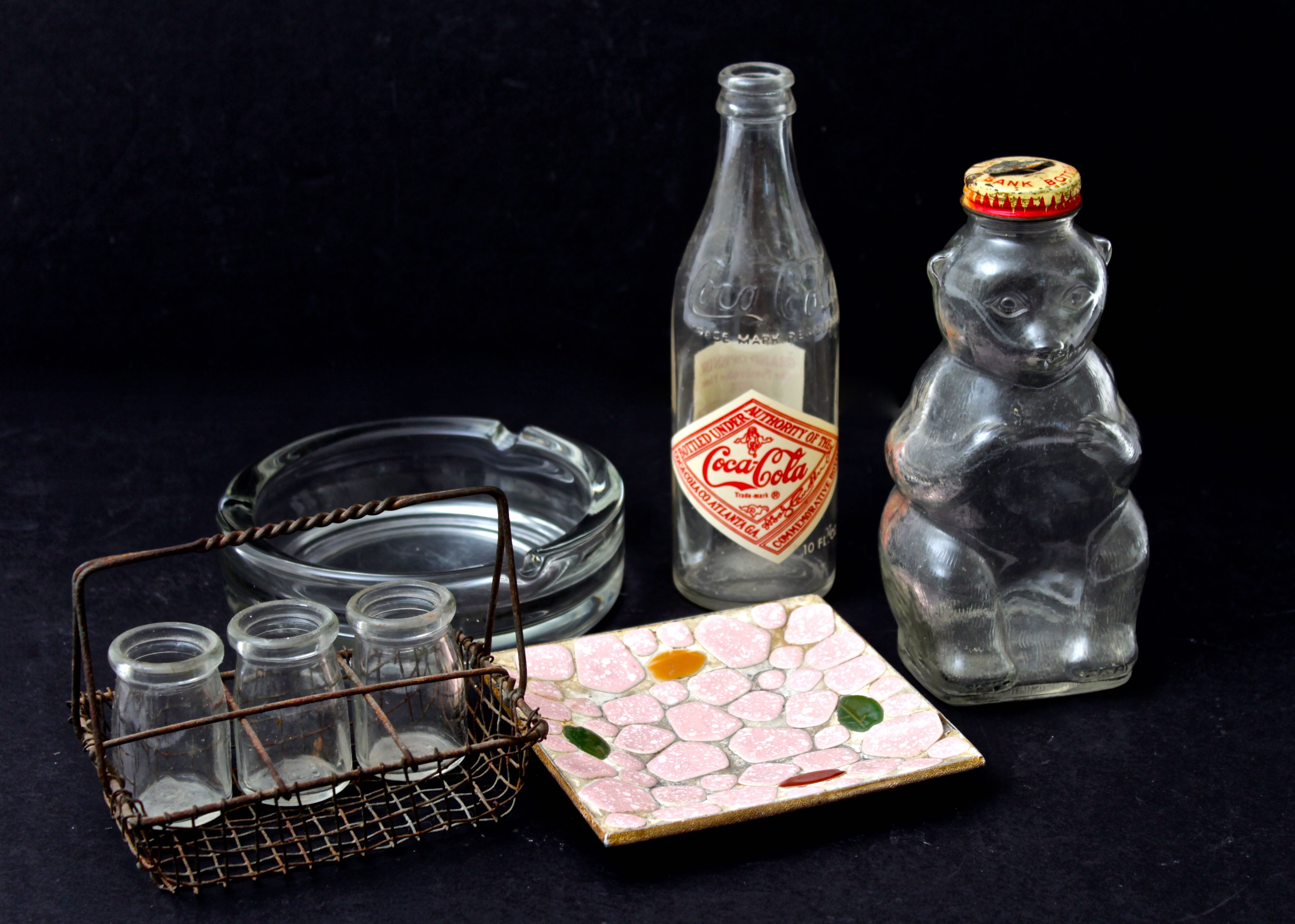 Vintage Collectibles Including A Commermorative Coca Cola Bottle