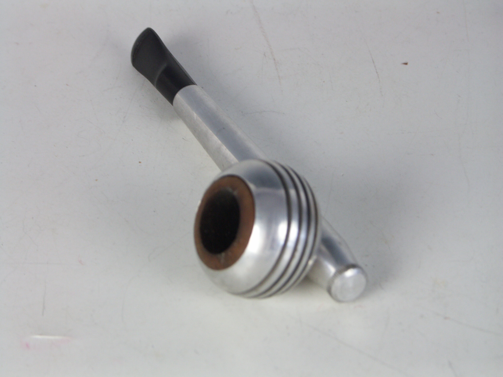 Art Deco Aluminum Pipe and Xmas '42 Bing Pipe