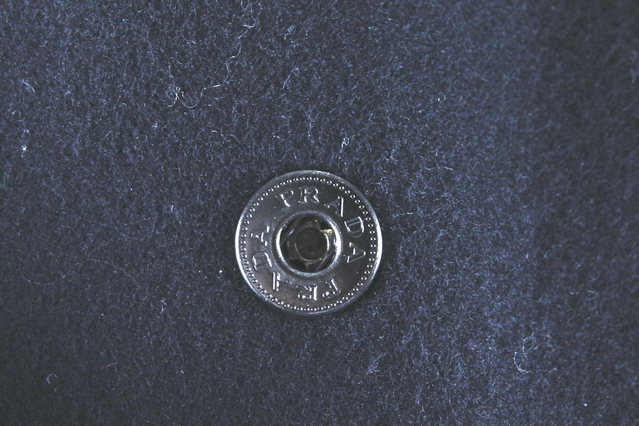 Black Prada Wool Cape Jacket with Amazing Buttons. Size 38 (European)