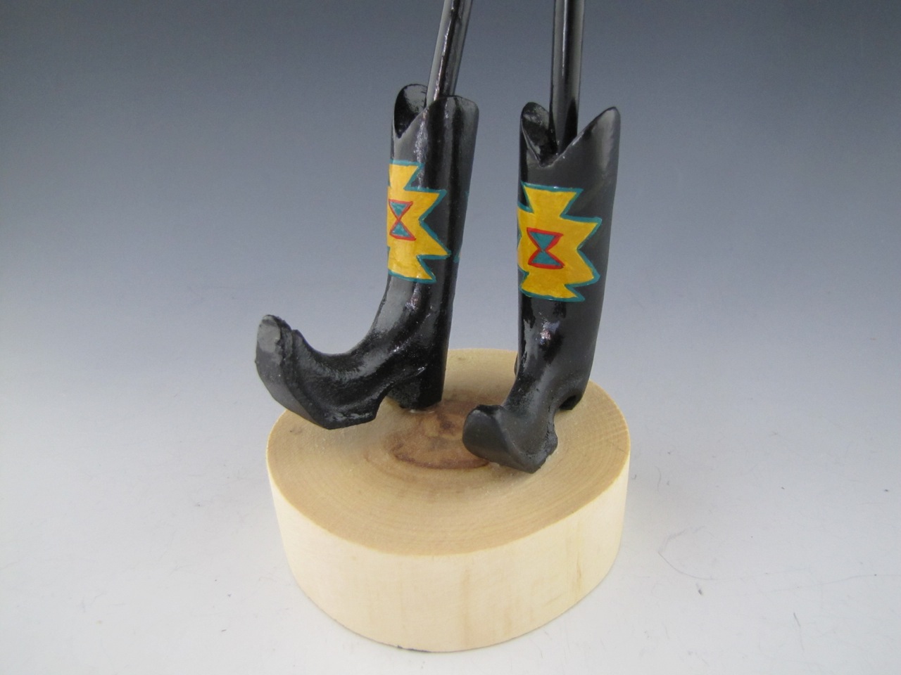 Delightful Navajo Folkart Bird Statue Signed by Artist Dennis Tom