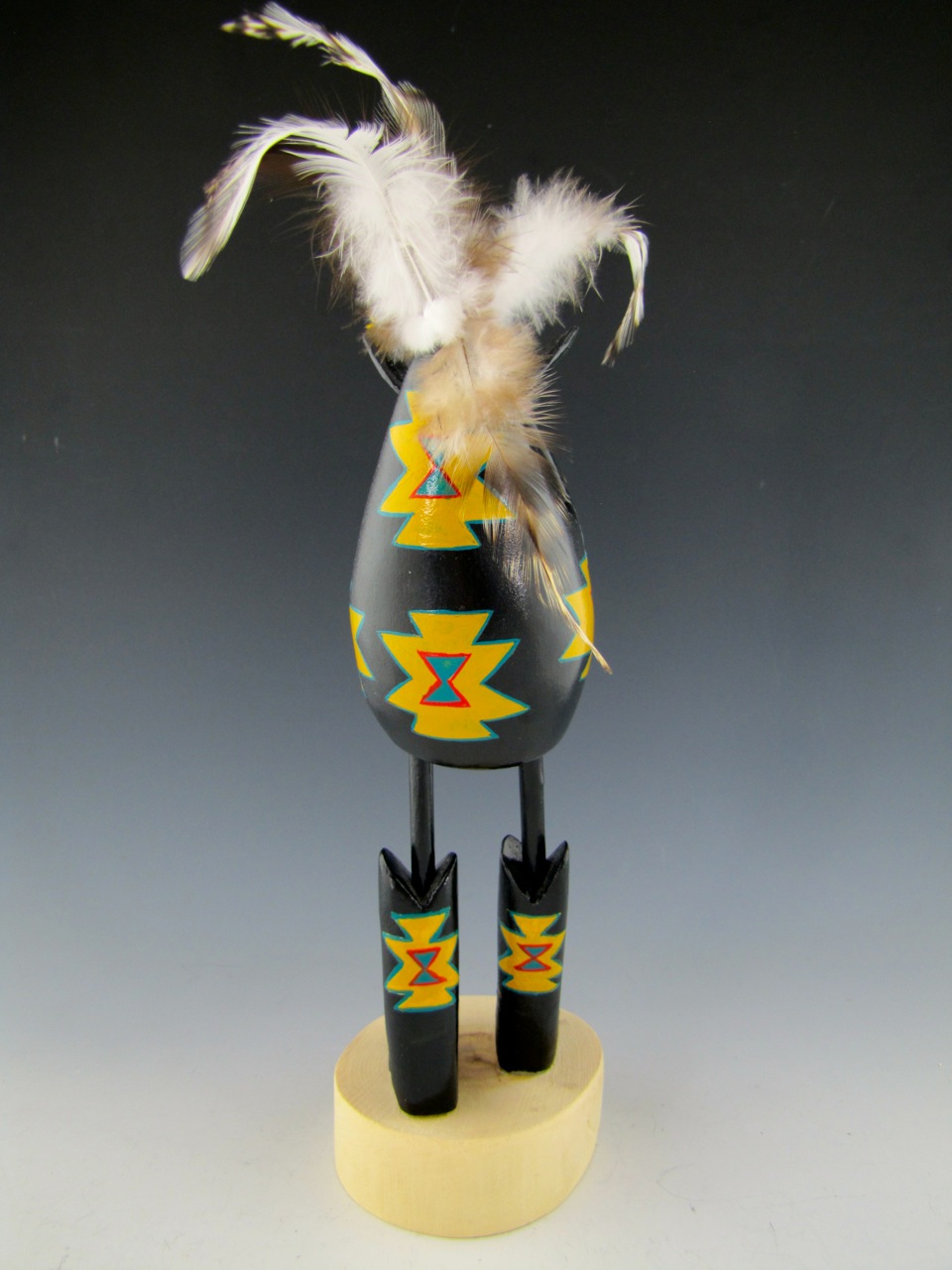Delightful Navajo Folkart Bird Statue Signed by Artist Dennis Tom