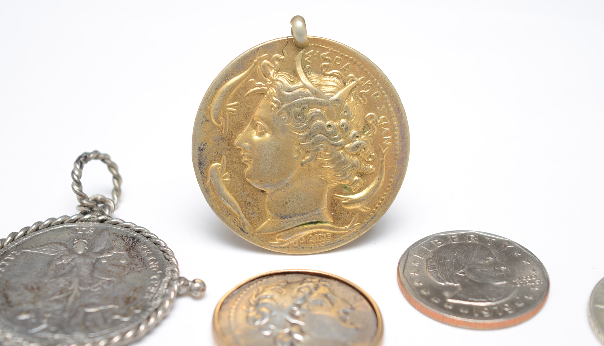 Antique and Vintage Coins and Pendant Medallions