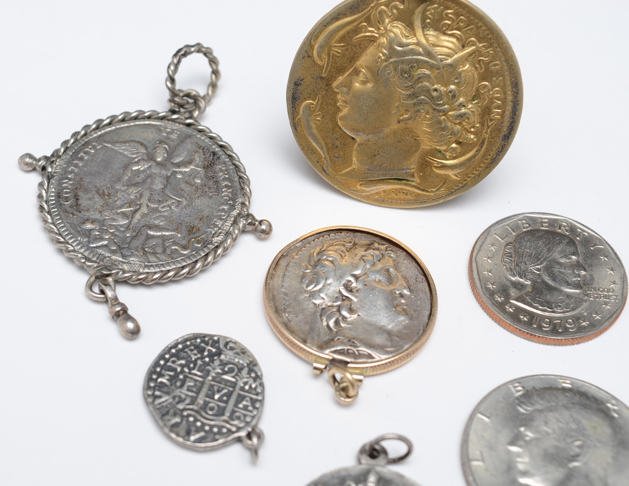 Antique and Vintage Coins and Pendant Medallions