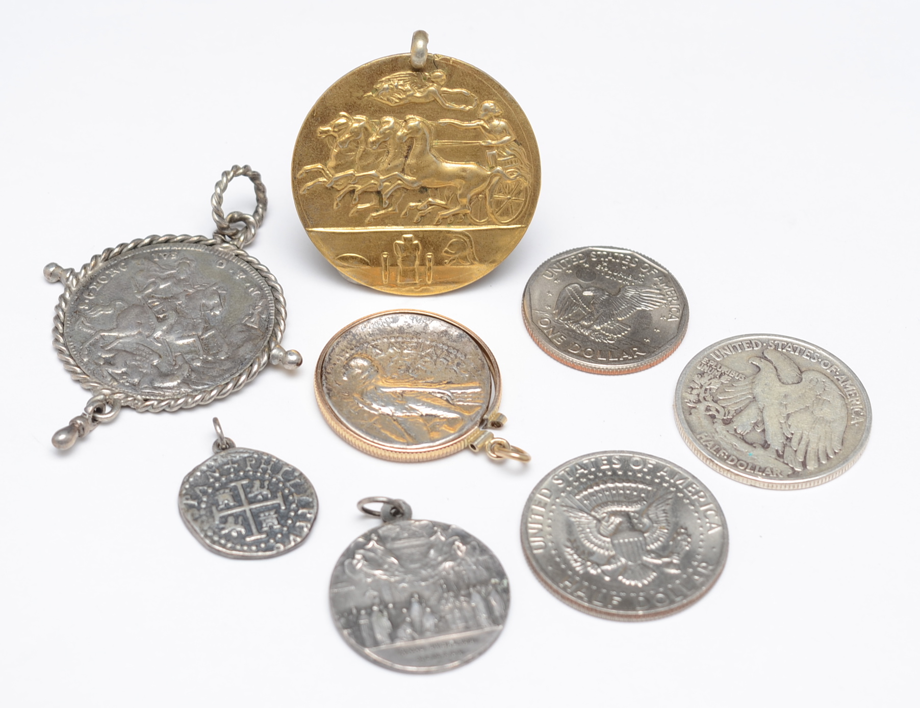 Antique and Vintage Coins and Pendant Medallions