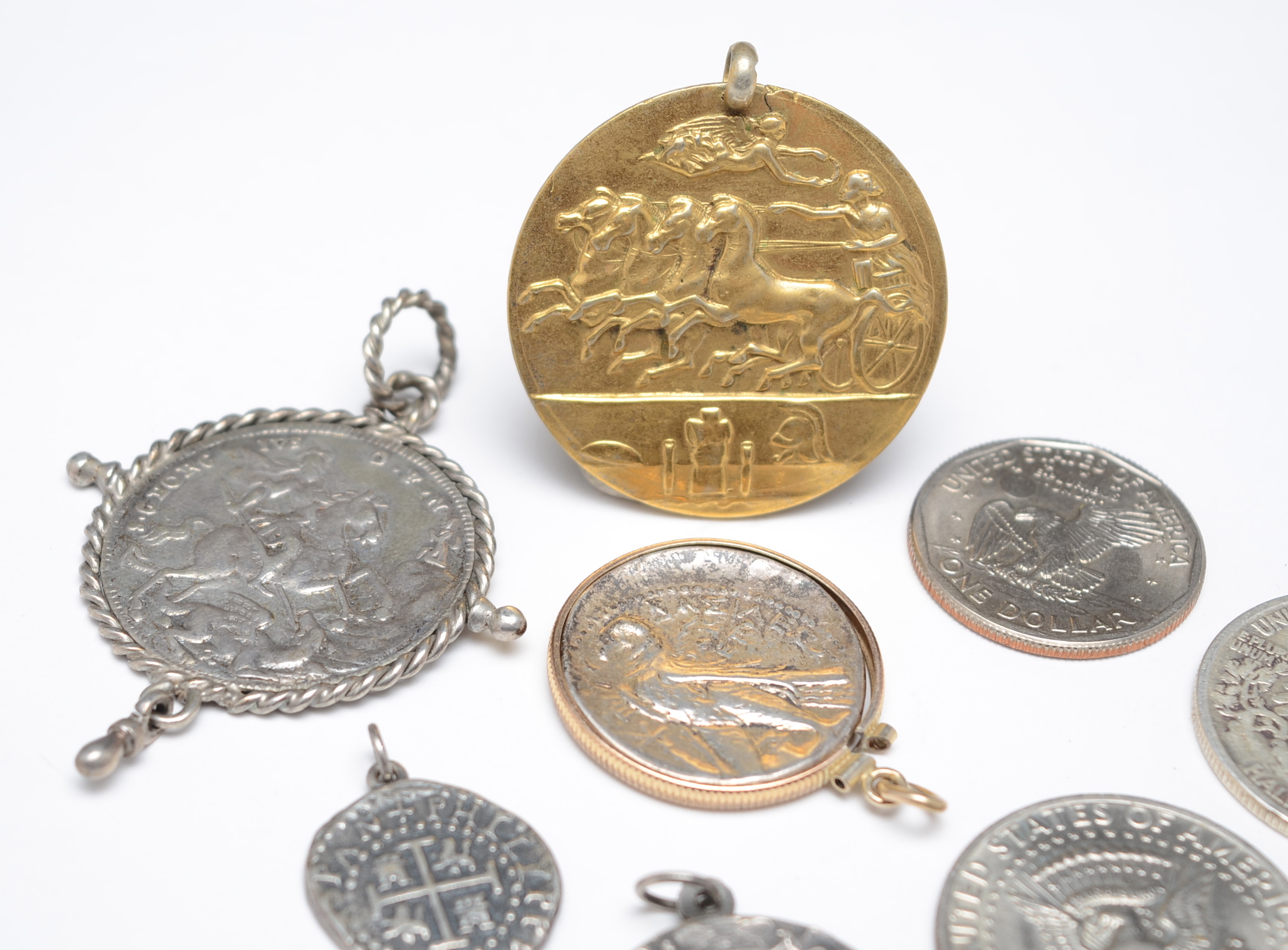 Antique and Vintage Coins and Pendant Medallions
