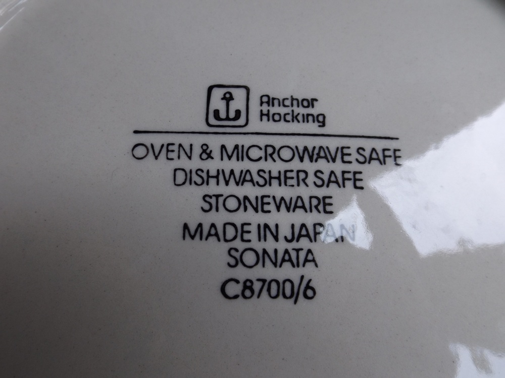 Japanese-Made "Sonata" Dinner Plate Set