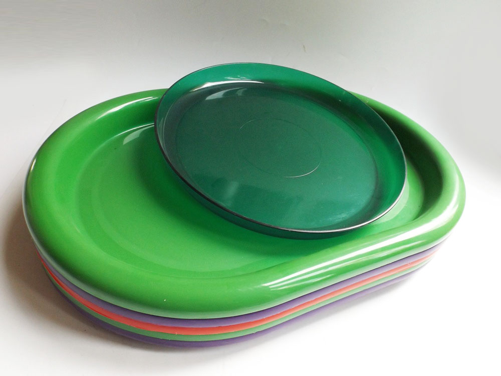 Colorful Plastic Serving Platters