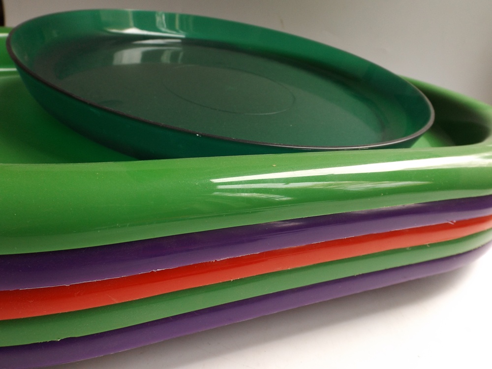 Colorful Plastic Serving Platters