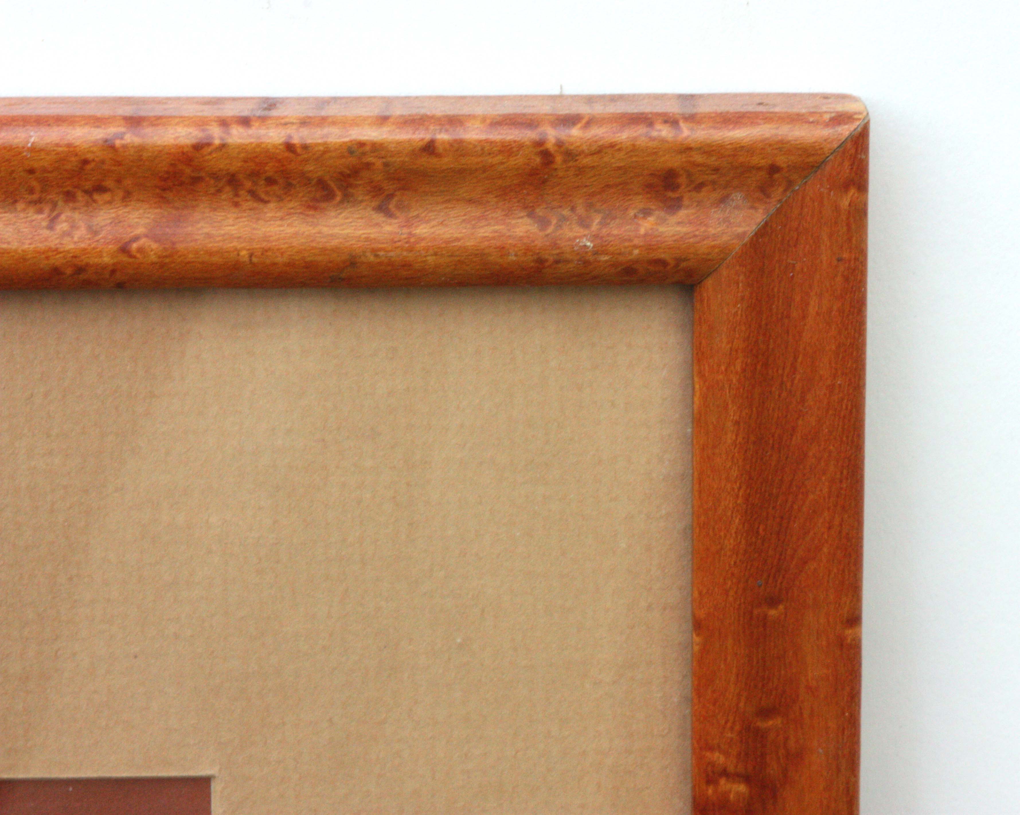 Signed Allen Saalburg Folk Art Serigraph