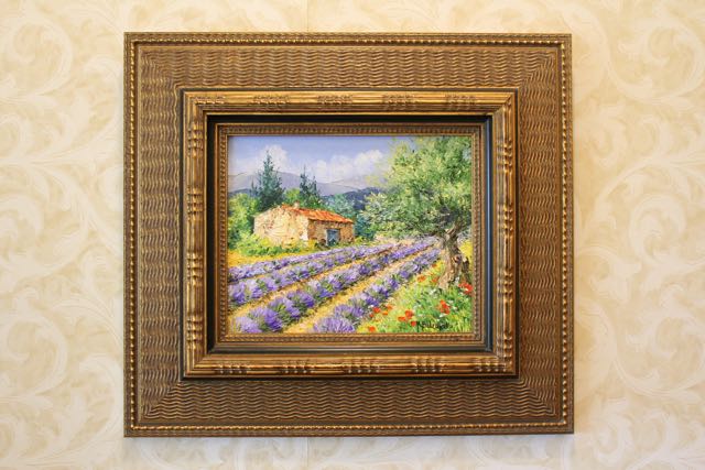 "Mas Aux Lavandes" Oil on Canvas by Roger Bolzonello