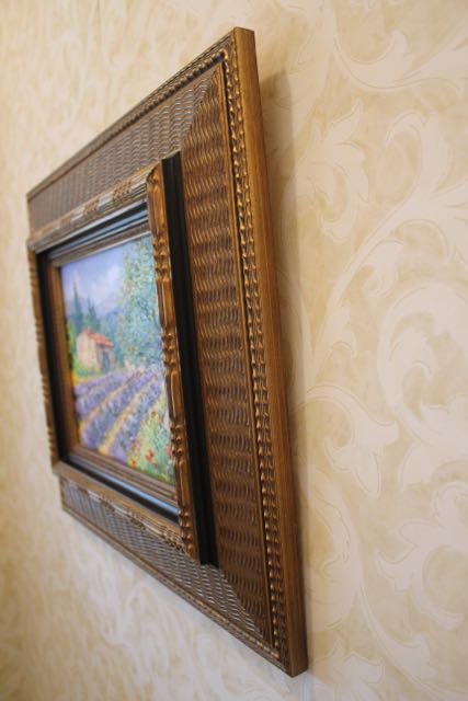 "Mas Aux Lavandes" Oil on Canvas by Roger Bolzonello