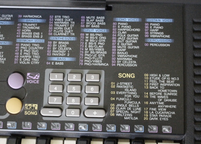 Yamaha Model PSR-78 Keyboard and Stand