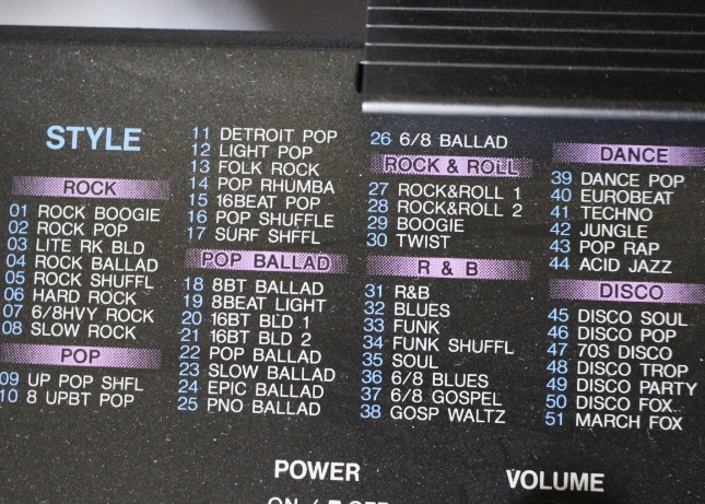 Yamaha Model PSR-78 Keyboard and Stand