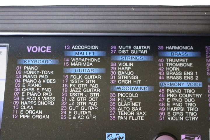 Yamaha Model PSR-78 Keyboard and Stand