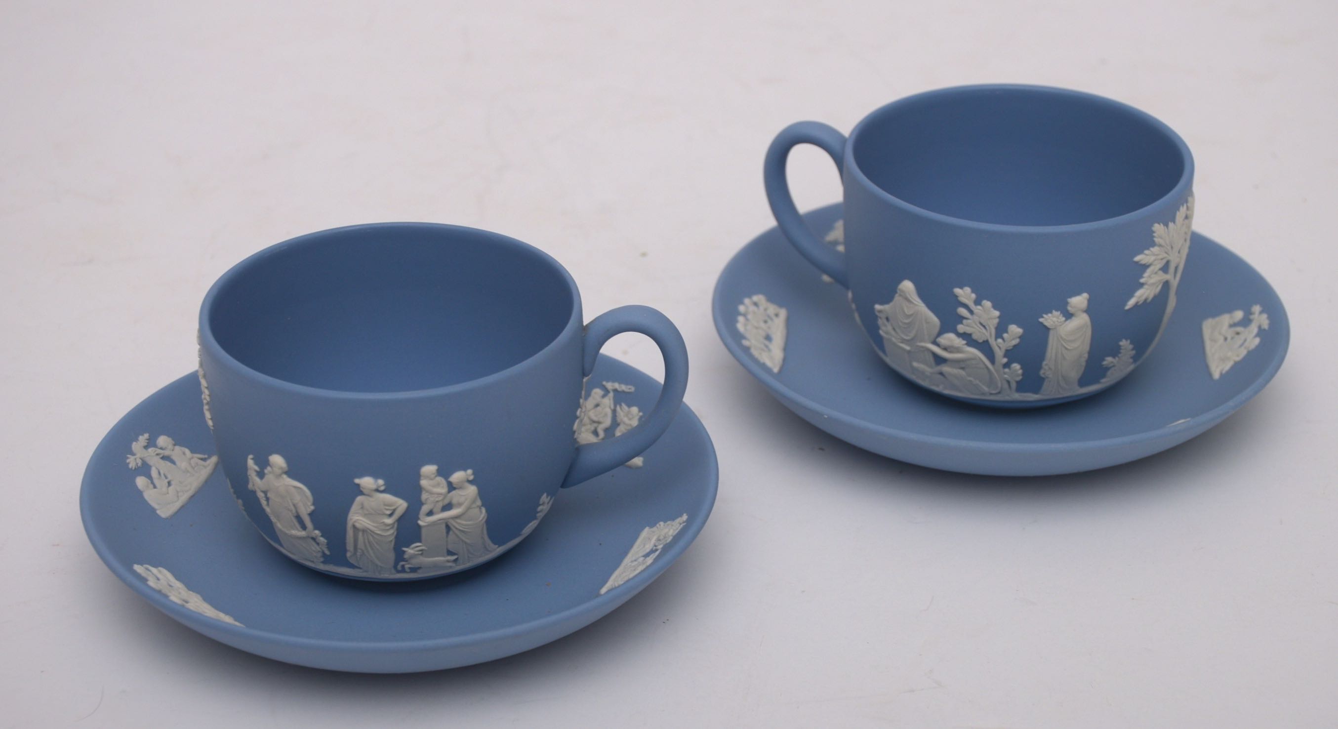 Wedgwood Blue Jasperware Coffee Set