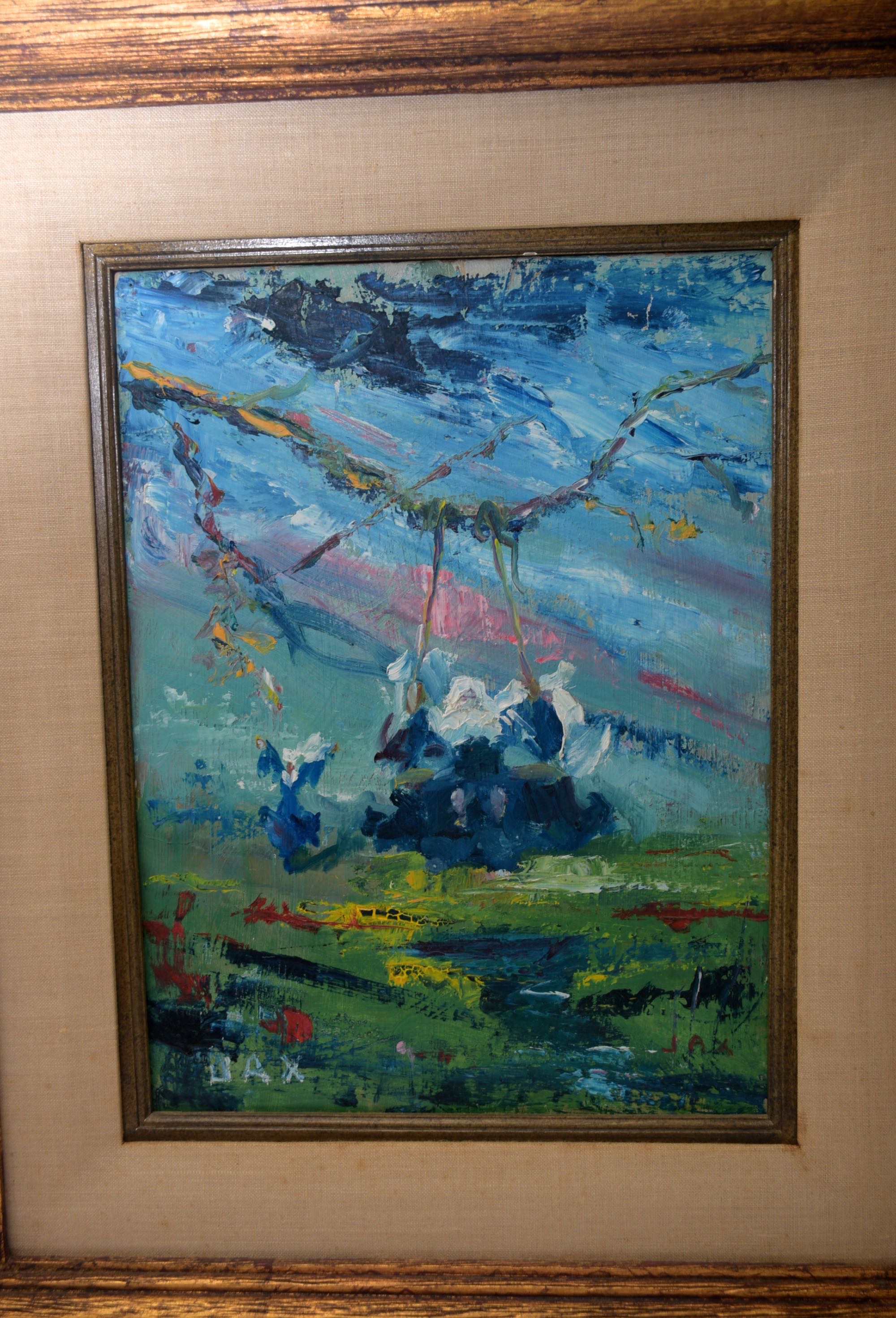 Jax Frey Painting of Woman on a Swing