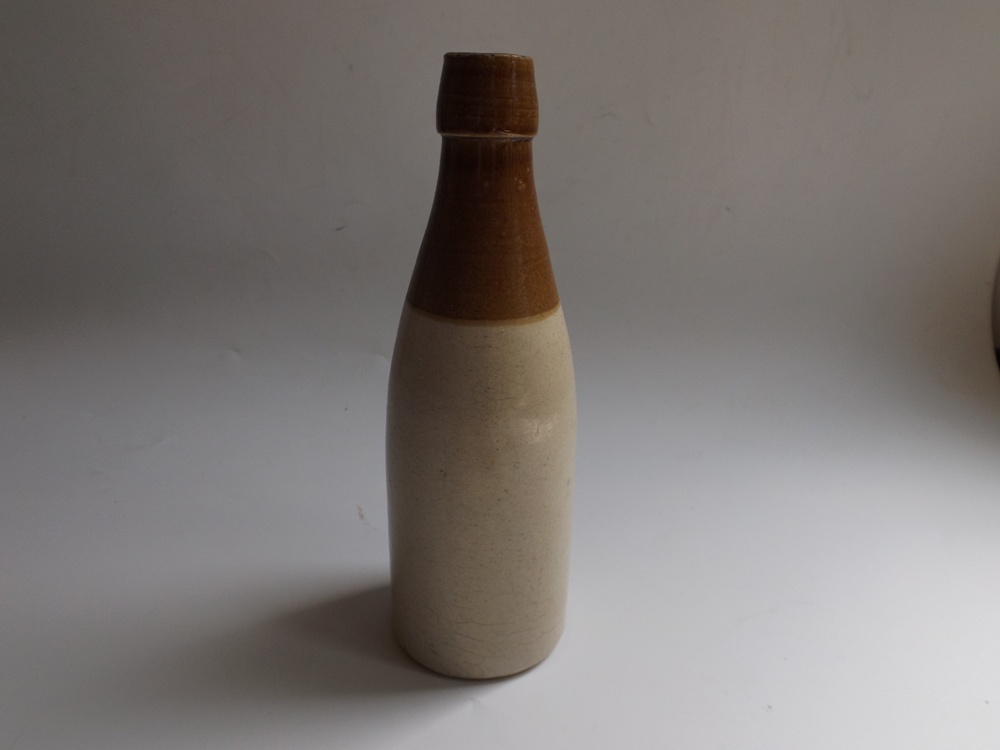 Antique Christian Moerlein Stoneware Lager Bottle