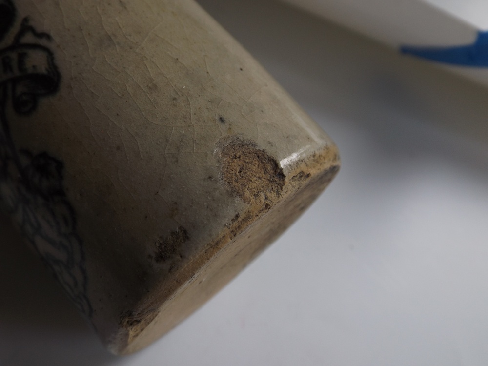 Antique Christian Moerlein Stoneware Lager Bottle