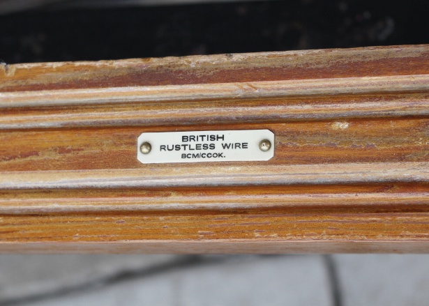 Antique Brass Plated Bed Frame 1800s w/ Unusual wood/steel boxspr