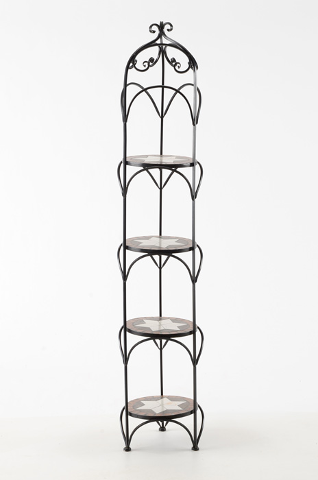Four Tier Wrought Iron Plant Stand