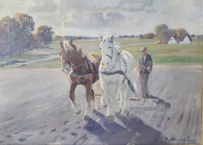 Original Johann Meyer Anderson of Draft Horses