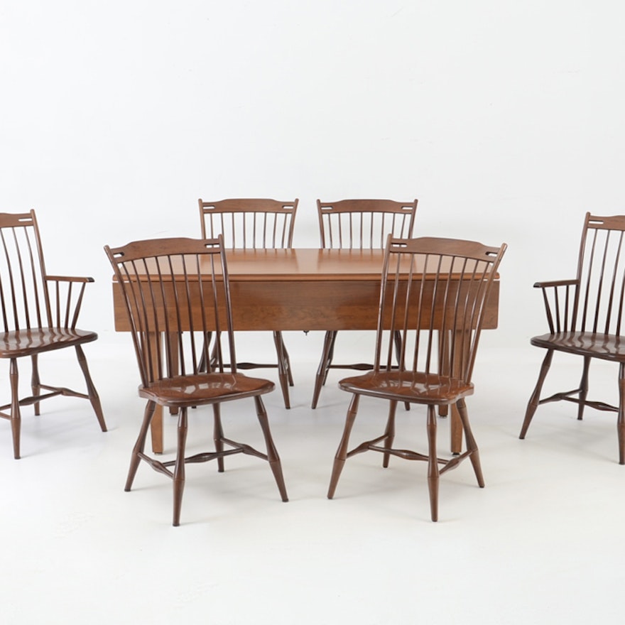 Handcrafted Amish Furniture Solid Cherry Dining Set