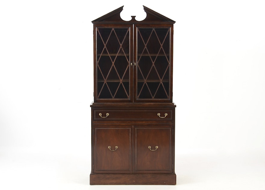 Kroehler Mahogany China Cabinet