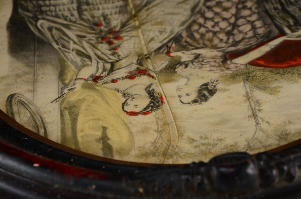 Pair of Framed Antique Le Follet Fashion Prints