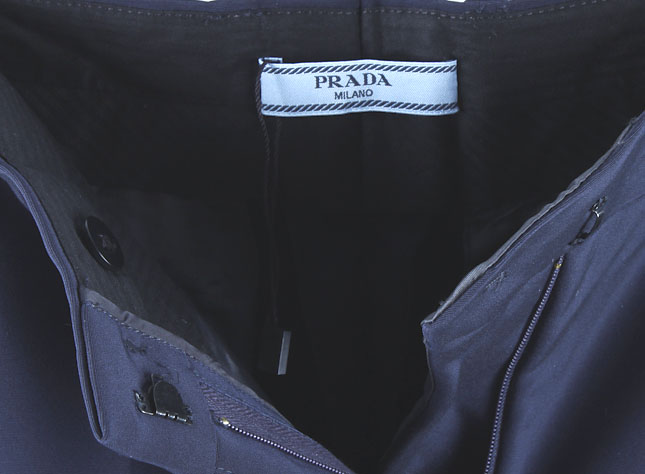 Navy Prada Women's Dress Pants, Size 42 (European)