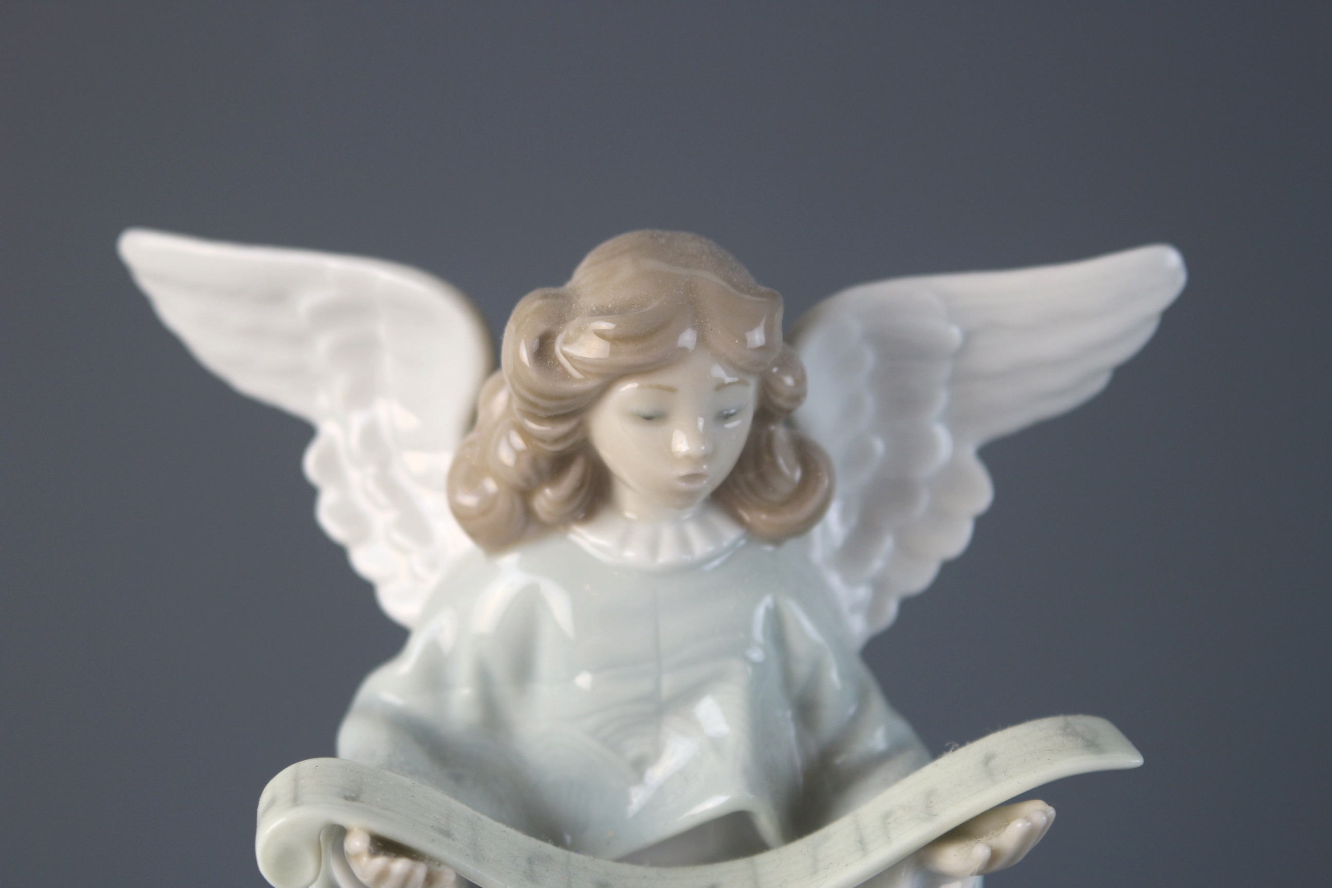 Lladro Porcelain Angel Tree Topper Figurine